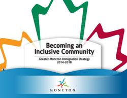 Becoming an Inclusive Community - Greater Moncton Immigration Strategy 2014-2018