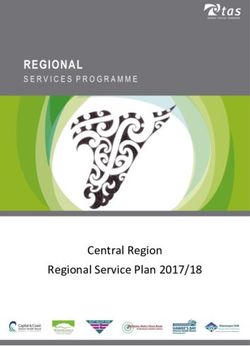 Central Region Regional Service Plan 2017/18 3/1/2017 - Whanganui District Health Board