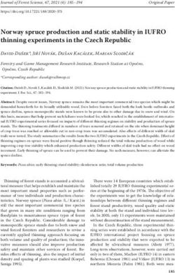 Norway spruce production and static stability in IUFRO thinning experiments in the Czech Republic