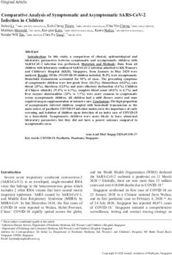 COMPARATIVE ANALYSIS OF SYMPTOMATIC AND ASYMPTOMATIC SARS-COV-2 INFECTION IN CHILDREN
