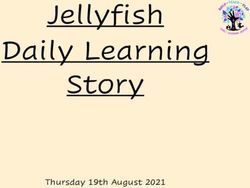 Jellyfish Daily Learning Story - Thursday 19th August 2021