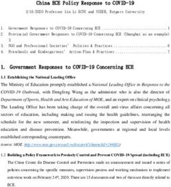 China ECE Policy Response to COVID-19 - National Institute for ...