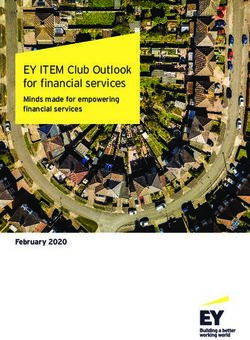 EY ITEM Club Outlook for financial services - Minds made for empowering financial services