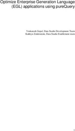 Optimize Enterprise Generation Language (EGL) applications using pureQuery - Venkatesh Gopal, Data Studio Development Team Kathryn Zeidenstein ...