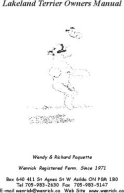 Lakeland Terrier Owners Manual - Wendy & Richard Paquette Wenrick Registered Perm. Since 1971 Box 640 411 St Agnes St W Azilda ON P0M 1B0 Tel ...