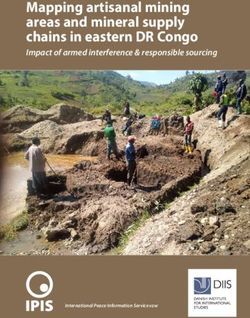 Mapping artisanal mining areas and mineral supply chains in eastern DR Congo - Impact of armed interference & responsible sourcing