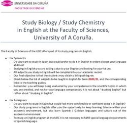 Study Biology / Study Chemistry in English at the Faculty of Sciences, University of A Coru&ntilde;a.