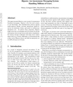 Riposte: An Anonymous Messaging System Handling Millions of Users - Unpaywall