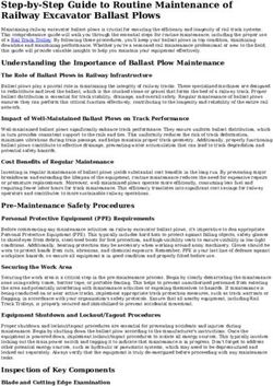 Step-by-Step Guide to Routine Maintenance of Railway Excavator Ballast Plows