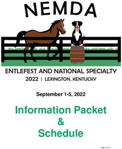 Information Packet & Schedule - September 1-5, 2022 - National Entlebucher ...