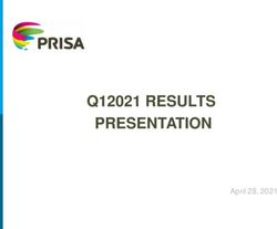 Q12021 RESULTS PRESENTATION - April 28, 2021 - CNMV