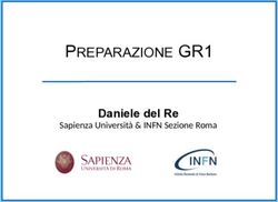 PREPARAZIONE GR1 Daniele del Re - Sapienza Università & INFN Sezione Roma - CERN Indico