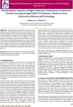 Examining the Capacity of Higher Education Institutions in Ghana for Virtual Learning during COVID-19 Pandemic - Evidence from University of Mines ...