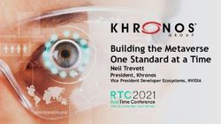 Building the Metaverse One Standard at a Time - Neil Trevett President, Khronos Vice President Developer Ecosystems, NVIDIA - Khronos Group
