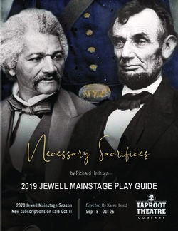 2019 JEWELL MAINSTAGE PLAY GUIDE - Taproot Theatre