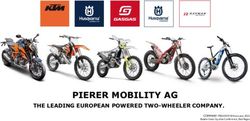 PIERER MOBILITY AG THE LEADING EUROPEAN POWERED TWO-WHEELER COMPANY.