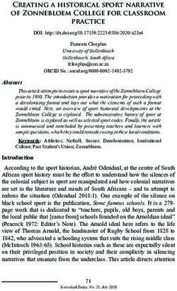 Creating a historical sport narrative of Zonnebloem College for classroom practice - SciELO SA
