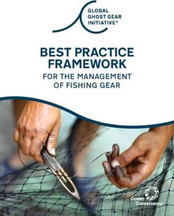 BEST PRACTICE FRAMEWORK - FOR THE MANAGEMENT OF FISHING GEAR - Global Ghost Gear Initiative