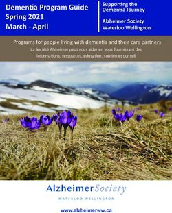 Dementia Program Guide Spring 2021 March - April - Alzheimer ...