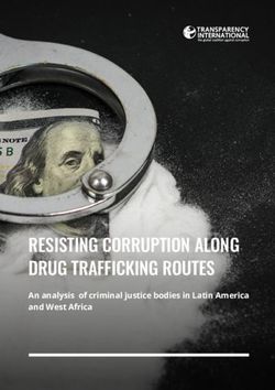 RESISTING CORRUPTION ALONG DRUG TRAFFICKING ROUTES - An analysis of criminal justice bodies in Latin America and West Africa