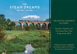 DELIGHTFUL JOURNEYS BY STEAM - Summer, Autumn and Christmas Day Trips Programme 2018 Holidays by Steam, Highlands and Islands, Angel of the North ...