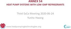 ANNEX 54 HEAT PUMP SYSTEMS WITH LOW GWP REFRIGERANTS - THIRD EXCO MEETING 2020-06-24 - HEAT PUMPING TECHNOLOGIES