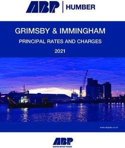 GRIMSBY & IMMINGHAM PRINCIPAL RATES AND CHARGES 2021 - ABP Humber