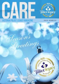 Care Issue 66 - DECEMBER 2020 - IN THIS ISSUE: FOR OUR FALLEN FOUR REMEMBERING A VICPOL HISTORIAN COPING WITH COVID
