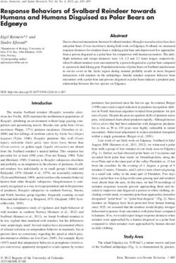 Response Behaviors of Svalbard Reindeer towards Humans and Humans Disguised as Polar Bears on Edge&oslash;ya