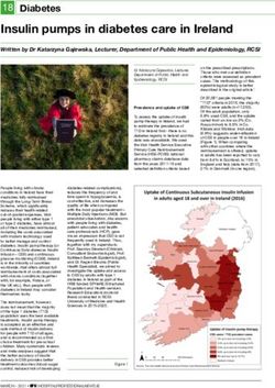 Insulin pumps in diabetes care in Ireland - Hospital ...