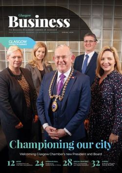 Championing our city - Glasgow - Glasgow Chamber of Commerce