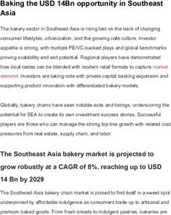Baking the USD 14Bn opportunity in Southeast