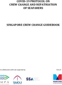 COVID-19 PROTOCOL ON CREW CHANGE AND REPATRIATION OF SEAFARERS SINGAPORE CREW CHANGE GUIDEBOOK - In collaboration with and supported by: Safety4Sea