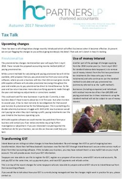 Tax Talk - HC Partners LP