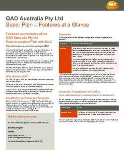 QAD Australia Pty Ltd - Super Plan - Features at a Glance