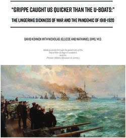 "Grippe Caught us Quicker than the U-Boats:" - Naval War ...