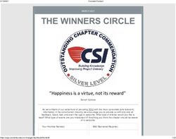 THE WINNERS CIRCLE - Construction Specifications Institute