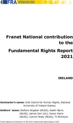 Franet National contribution to the Fundamental Rights Report 2021