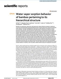 Water vapor sorption behavior of bamboo pertaining to its hierarchical structure