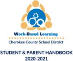 STUDENT & PARENT HANDBOOK 2020-2021 - Cherokee County ...