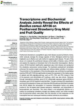 Transcriptome and Biochemical Analysis Jointly Reveal the Effects of Bacillus cereus AR156 on Postharvest Strawberry Gray Mold and Fruit Quality ...