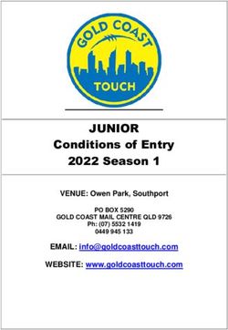 JUNIOR Conditions of Entry 2022 Season 1 - EMAIL: WEBSITE: www.goldcoasttouch.com - Gold Coast ...