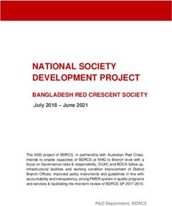 NATIONAL SOCIETY DEVELOPMENT PROJECT - BANGLADESH RED CRESCENT SOCIETY - Bangladesh Red ...