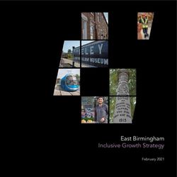 East Birmingham Inclusive Growth Strategy - February 2021