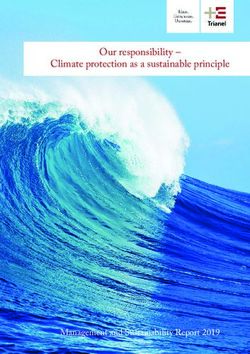 Our responsibility - Climate protection as a sustainable principle - Management and Sustainability Report 2019