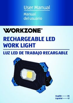 RECHARGEABLE LED WORK LIGHT - LUZ LED DE TRABAJO RECARGABLE - User Manual - Wachsmuth & Krogmann