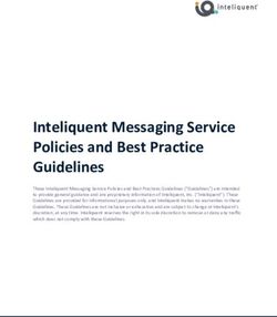 Inteliquent Messaging Service Policies and Best Practice Guidelines