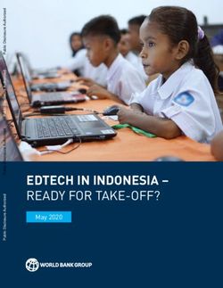 EDTECH IN INDONESIA-READY FOR TAKE-OFF? May 2020 - World Bank Document