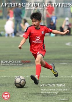 AFTER SCHOOL ACTIVITIES - NEW THIS TERM . SIGN UP ONLINE TODAY! - Canadian International School