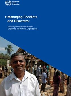 X Managing Conflicts and Disasters: Exploring Collaboration between Employers' and Workers' Organizations - ILO